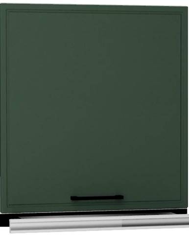 Kuchyňská skříňka Emily w60/68 slim s stříbrný digestoří zelená