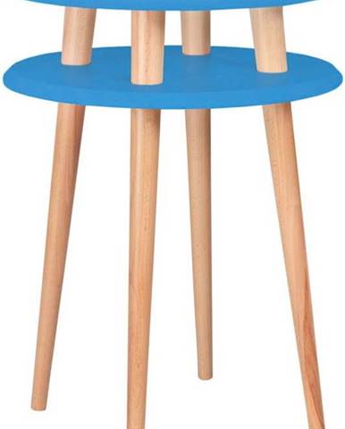 Modrý odkládací stolek Ragaba Ufo, ⌀ 45 cm