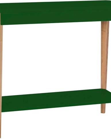 Tmavě zelený konzolový stolek Ragaba Ashme, šířka 85 cm