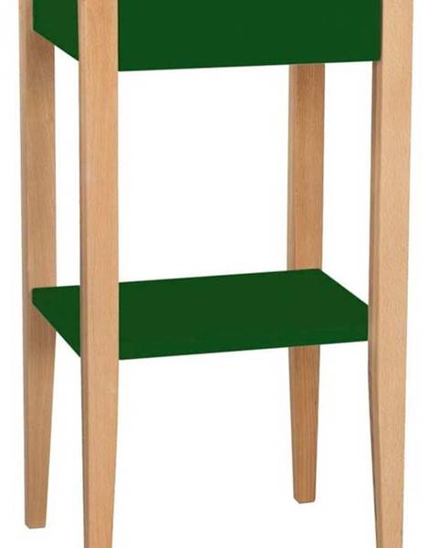 Ragaba Tmavě zelený odkládací stolek Ragaba Entlik