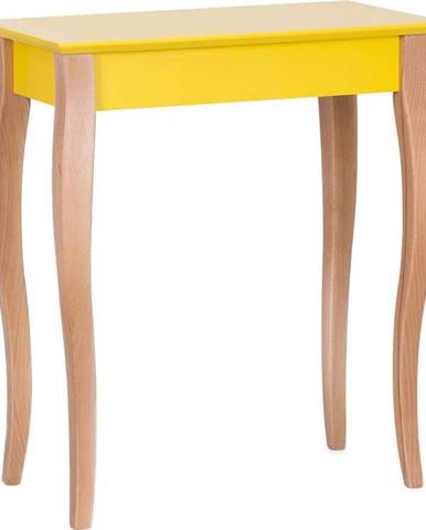 Žlutý odkládací stolek Ragaba Console, délka 65 cm