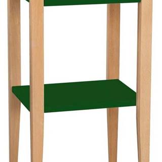 Tmavě zelený odkládací stolek Ragaba Entlik