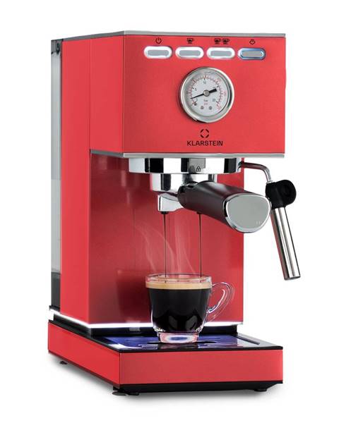 Klarstein Klarstein Pausa, kávovar na espresso, 1350 W, tlak 20 bar, nádržka na vodu: 1,4 litru, nerezová ocel