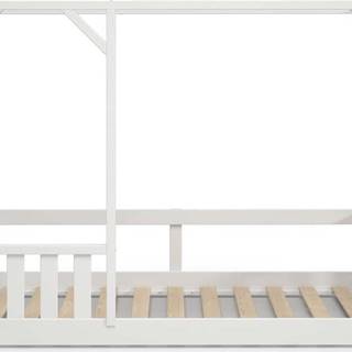 Bílá dětská postel Marckeric Hut, 90 x 200 cm