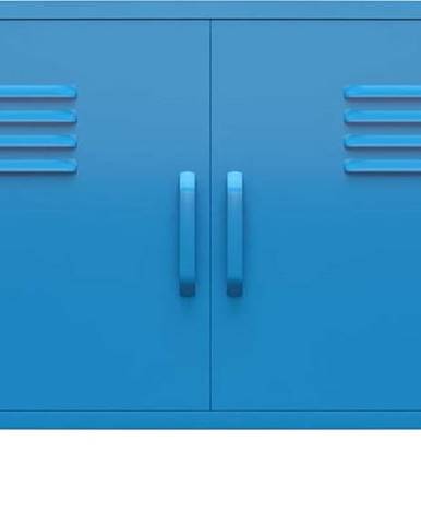 Modrá kovová skříňka Støraa Cache, 100 x 64 cm