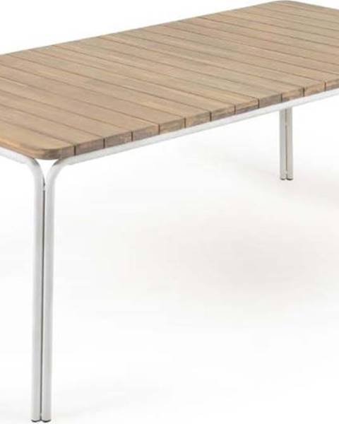 Kave Home Zahradní jídelní stůl s deskou z akáciového dřeva Kave Home Cailin, 160 x 90 cm