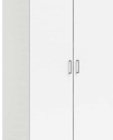 Bílá šatní skříň Tvilum Space, 78 x 175 cm