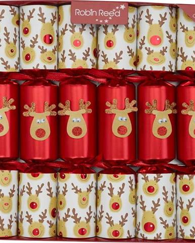 Vánoční crackery v sadě 6 ks Racing Reindeer - Robin Reed