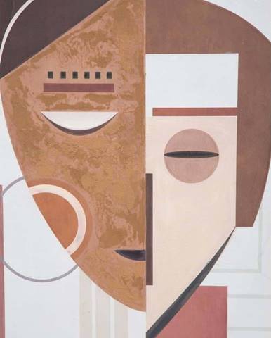 Ručně malovaný obraz Mauro Ferretti Ethic Face, 60 x 80 cm