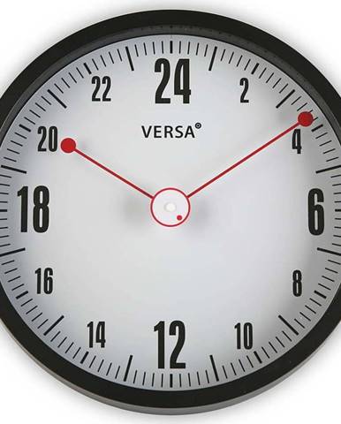 Černé kulaté nástěnné hodiny Versa Miriam, ø 30 cm