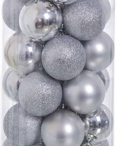 Sada 30 vánočních ozdob ve stříbrné barvě Unimasa Baladdas