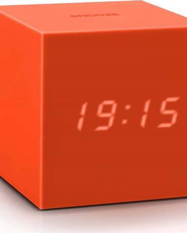 Oranžový LED budík Gingko Gravity Cube