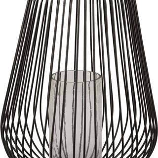 Černá stolní lucerna PT LIVING Lantern, výška 30 cm