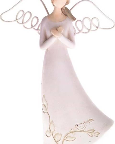 Dakls Betonová dekorace ve tvaru modlícího se anděla Dakls, výška 13 cm