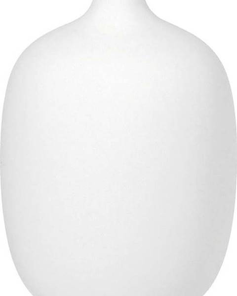 Blomus Bílá keramická váza Blomus, výška 18,5 cm