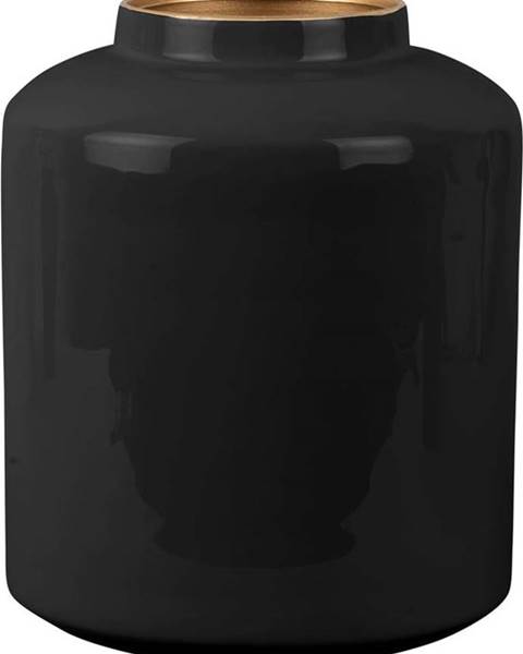 Černá smaltovaná váza PT LIVING Grand, výška 23 cm