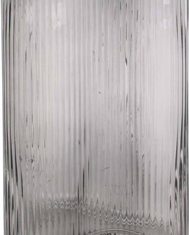 Šedá skleněná váza PT LIVING Wave, výška 27 cm