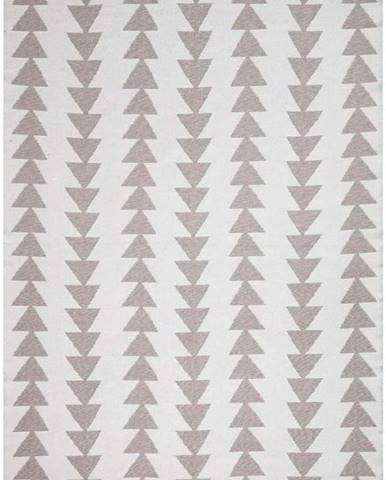 Bílo-béžový bavlněný koberec Oyo home Duo, 160 x 230 cm