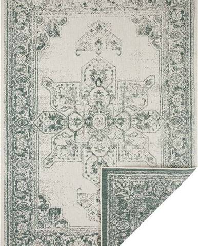 Zeleno-krémový venkovní koberec NORTHRUGS Borbon, 200 x 290 cm