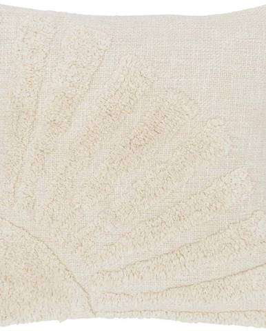 Béžový bavlněný dekorativní povlak na polštář Westwing Collection Ilari, 45 x 45 cm
