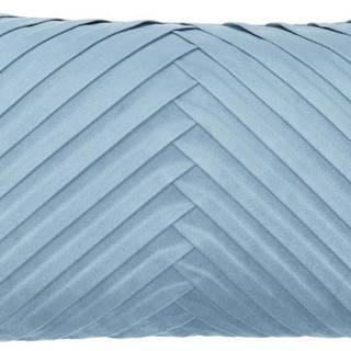 Modrý sametový dekorativní povlak na polštář Westwing Collection Lucie, 30 x 50 cm