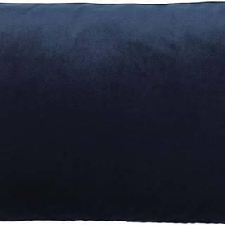 Tmavě modrý povlak na polštář se sametovým efektem Blomus, 50 x 30 cm