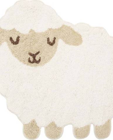 Bílý dětský bavlněný koberec Sass & Belle Baa Baa Lamb, 56 x 60 cm