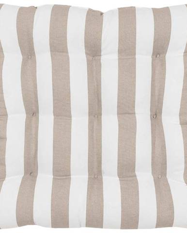 Bílo-béžový bavlněný podsedák Westwing Collection Timon, 40 x 40 cm