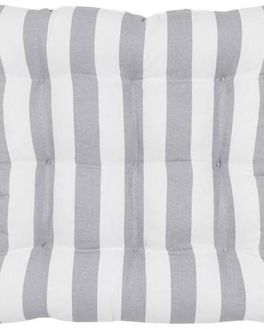 Bílo-šedý bavlněný podsedák Westwing Collection Timon, 40 x 40 cm