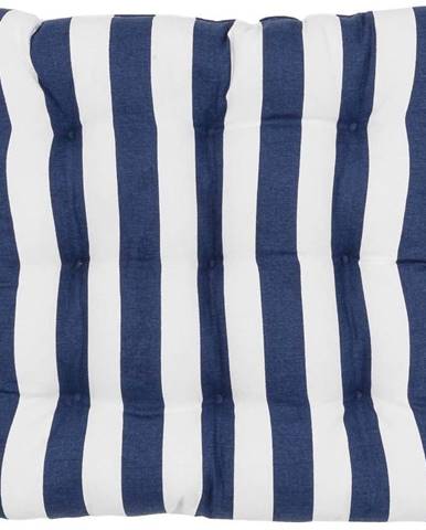 Modro-bílý bavlněný podsedák Westwing Collection Timon, 40 x 40 cm