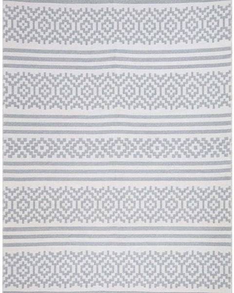 Oyo home Šedo-bílý bavlněný koberec Oyo home Duo, 120 x 180 cm