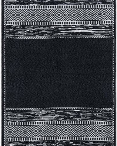 Černo-bílý bavlněný koberec Oyo home Duo, 80 x 150 cm