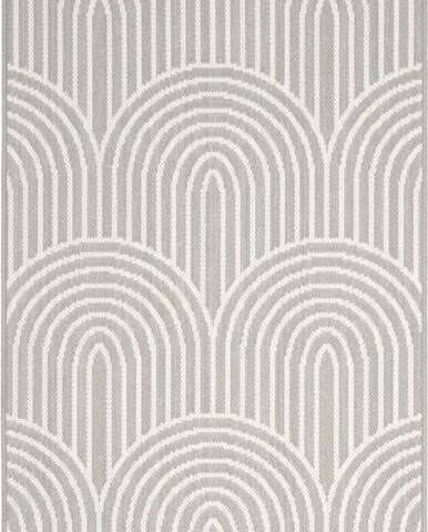 Šedo-béžový venkovní koberec Westwing Collection Arches, 80 x 150 cm