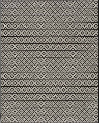 Tmavě šedý venkovní koberec Universal Tokio Stripe, 160 x 230 cm