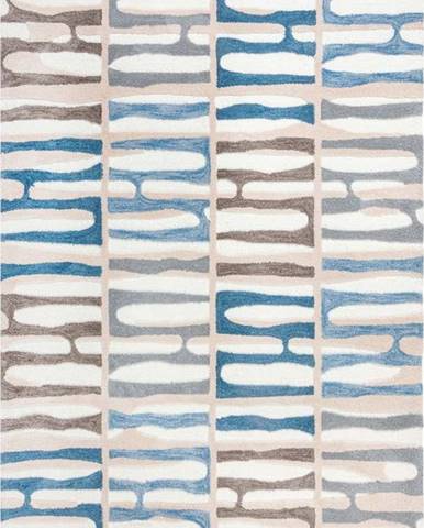 Modrý koberec Flair Rugs Abstract Stripe, 160 x 230 cm
