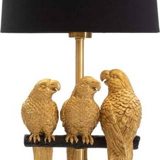 Černá stolní lampa Mauro Ferretti Parrots