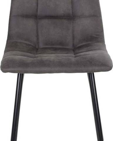 Sada 2 tmavě šedých jídelních židlí House Nordic Middelfart