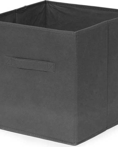 Tmavě šedý úložný box Compactor, 27 x 28 cm