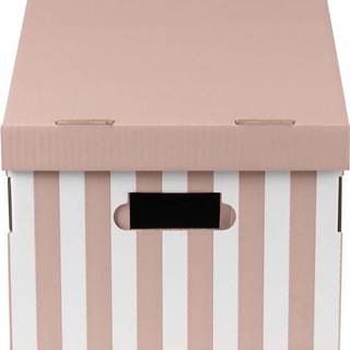 Růžový úložný box Compactor, 40 x 21 cm