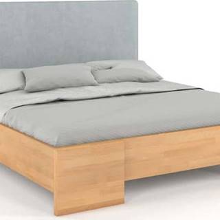 Dvoulůžková postel v dekoru bukového dřeva Skandica Hessel, 160 x 200 cm
