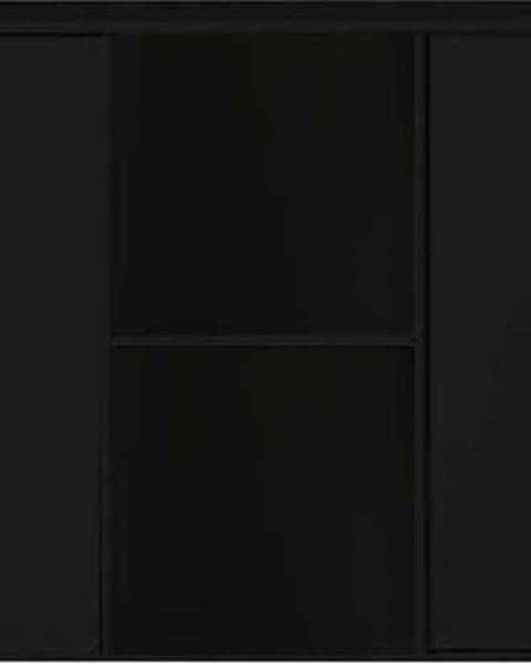 Hammel Černá nástěnná komoda Hammel Mistral Kubus, 169 x 69 cm