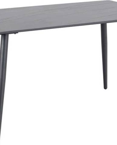 Černý stůl s keramickou deskou Actona Wicklow, 80 x 140 cm