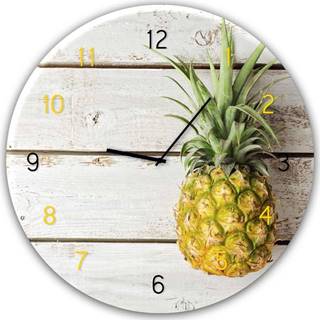 Nástěnné hodiny Styler Glassclock Pineapple, ⌀ 30 cm