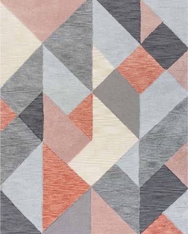 Šedo-růžový koberec Flair Rugs Icon, 120 x 170 cm