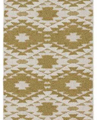 Žlutý koberec Asiatic Carpets Taza, 80 x 240 cm