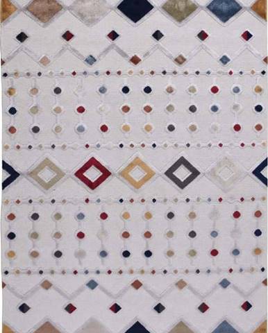 Béžový koberec s příměsí bavlny Vitaus Milas, 120 x 180 cm