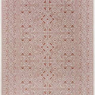 Oranžovo-béžový venkovní koberec NORTHRUGS Cuadrado, 200 x 290 cm