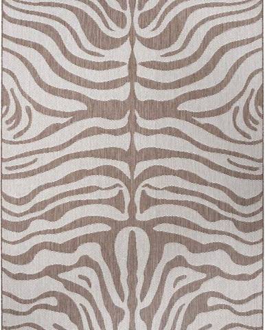 Hnědo-béžový venkovní koberec Ragami Safari, 160 x 230 cm