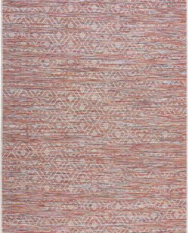 Červeno-béžový venkovní koberec Flair Rugs Sunset, 200 x 290 cm
