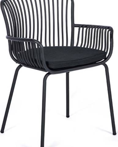 Sada 2 černých zahradních židlí Bonami Selection Elia